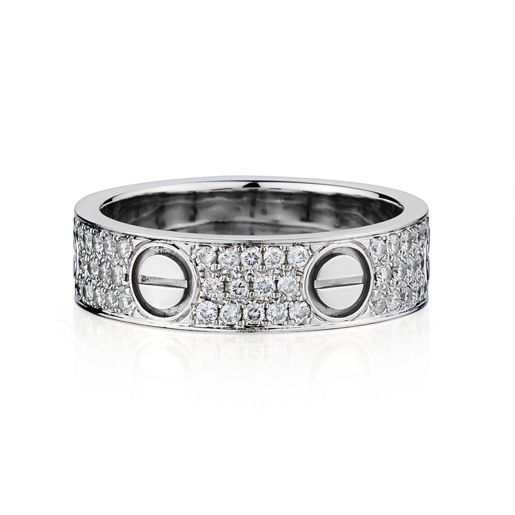Cartier love ring diamond white gold Clearance