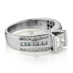 Ladies 18kt White Gold Diamond Ring. 1.21ct Tw