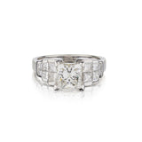2.36 ct Princess Cut Diamond White Gold Engagement Ring