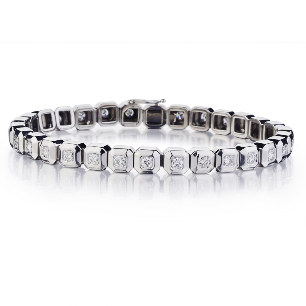 2.50 Carat Total Diamond Chunky Tennis Bracelet | Van Rijk Estate ...