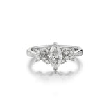 0.85 Carat Marquise Cut Diamond White Gold Ring