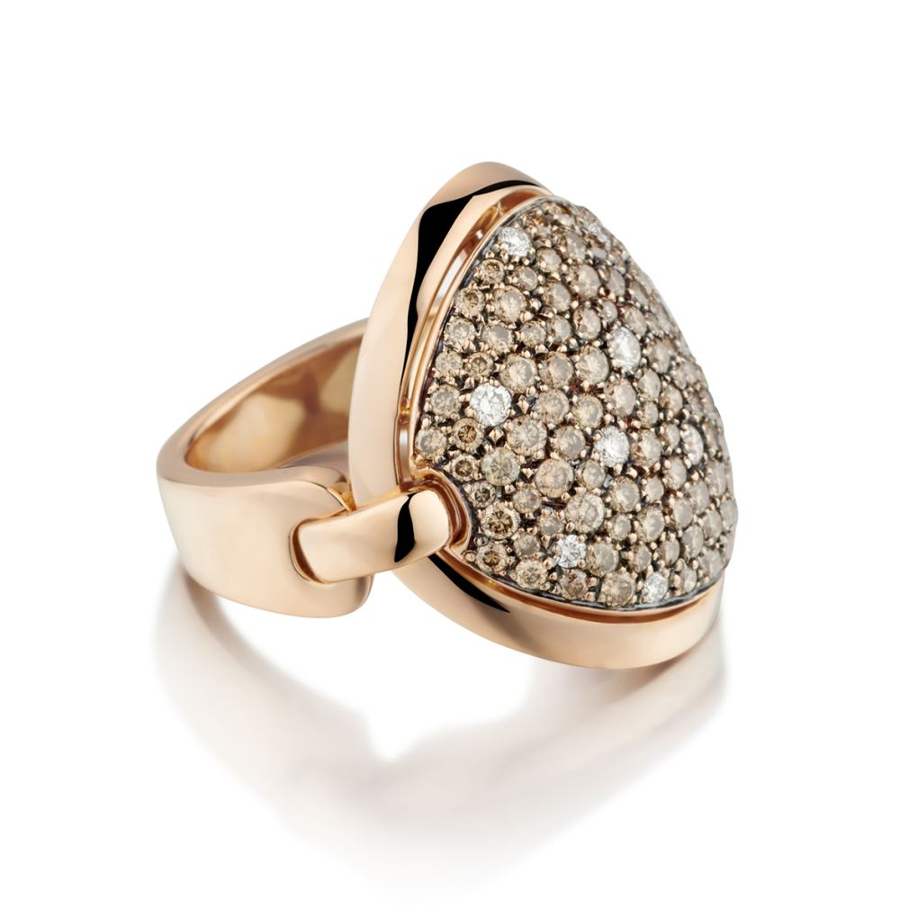 Unique Color Diamond Rings Unique 18kt RG Multi Colored Diamond Ring. 2.11 Tcw | Van Rijk Estate ...
