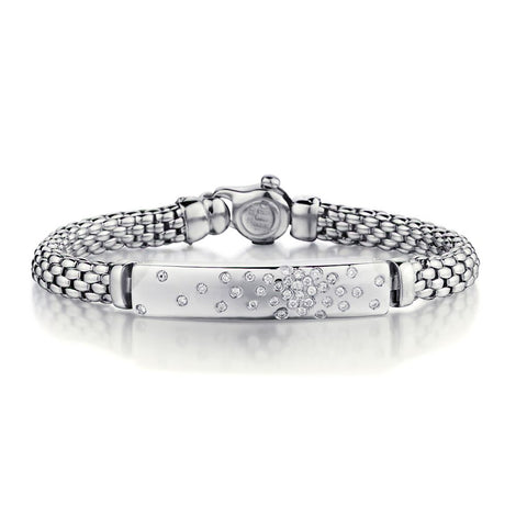 Fope' 18kt White Gold "Donna Bianca" Bracelet With Diamonds