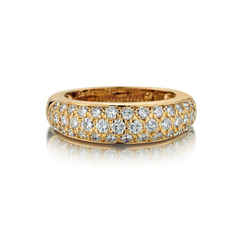 "Etincelle de Cartier" in 18kt Yellow Gold Diamond Dome Band