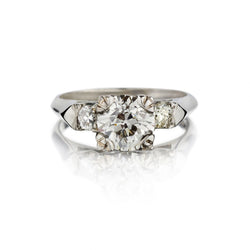 1.50 Carat Old-European Cut Diamond Engagement Ring