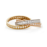 Cartier Tri-Color Trinity Diamond 58 Rolling Ring
