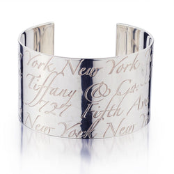 Tiffany & Co. Rare Sterling Silver Fifth Avenue Cuff Bracelet