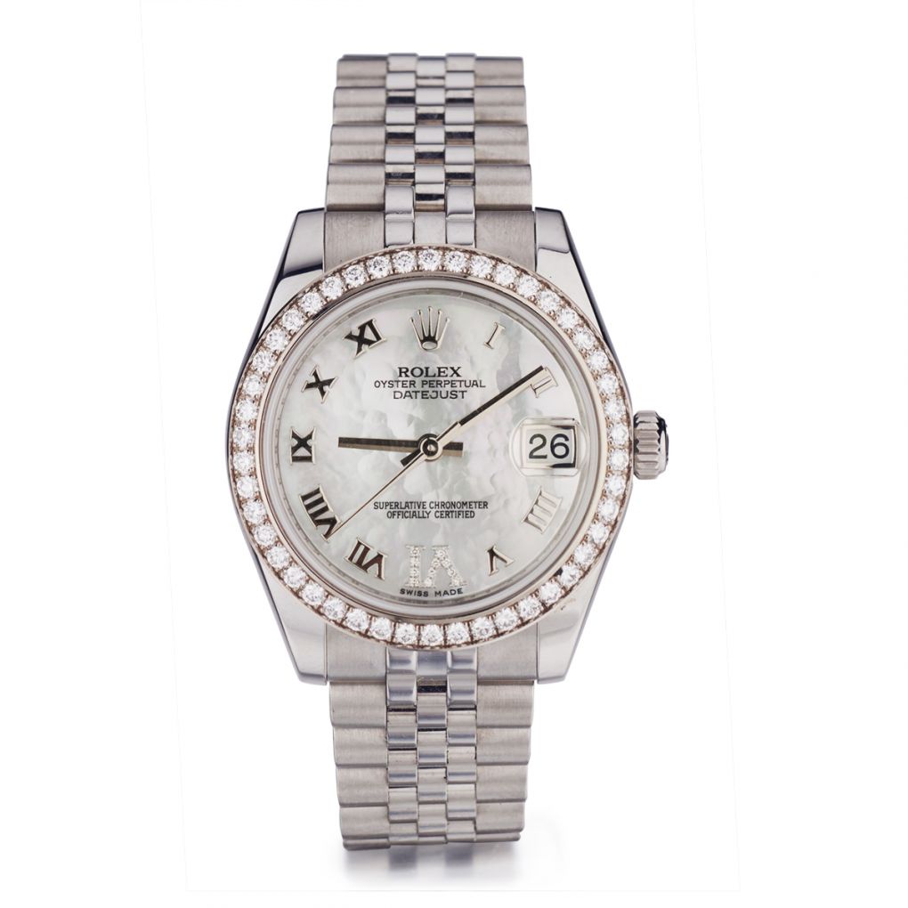 Rolex Oyster Perpetual Datejust 31MM S/S, Diamond, Gold Watch – Van Rijk