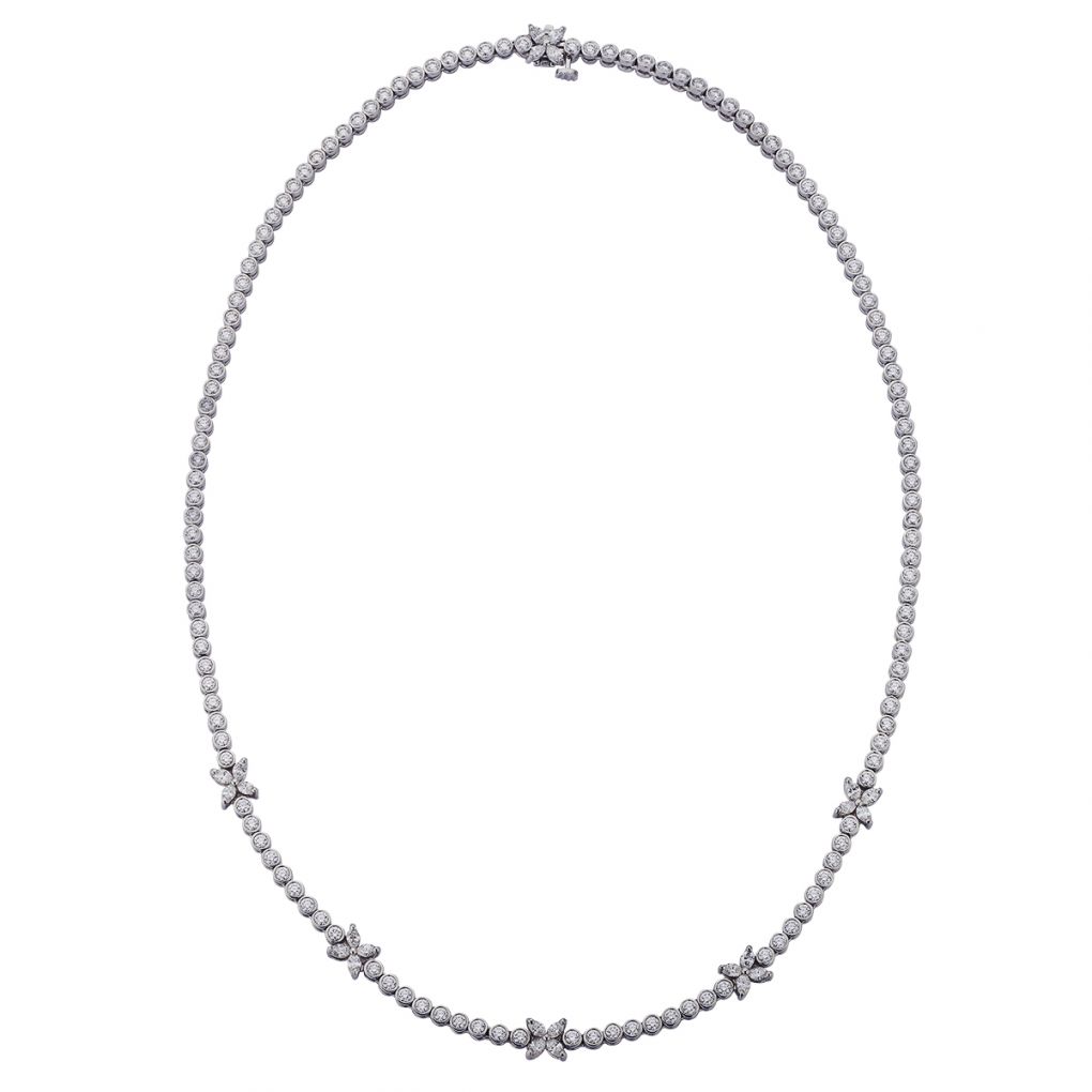 Tiffany & Co. Diamond Platinum Victoria Collection Necklace – Van Rijk