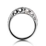 0.35 Carat Total Weight Round Brilliant Cut Diamond Domed Band