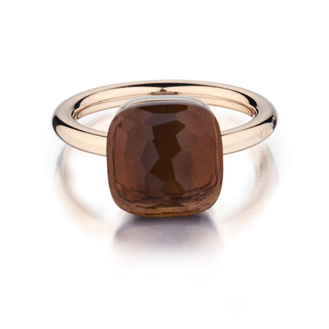 Pomellato Nudo Classic Madeira Quartz Rose  Gold Ring
