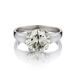2.25 Carat Round Brilliant Cut Diamond Solitaire Engagement Ring