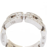 Cartier "Maillon Panthere" Diamond & White Gold Size 55 Ring