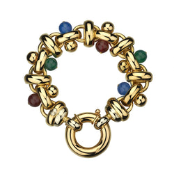 Royal De Versailles 18KT Yellow Gold Semi Precious Gemstone Bracelet