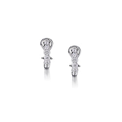 1.20 Carat TW Of Round Brilliant Cut Diamonds Hoop Earrings