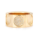 Louis Vuitton Large Empreinte Yellow Gold Ring Sz 52