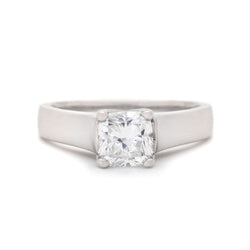 GIA Certified 1.07 Carat Cushion-Cut Diamond Ring