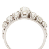 Edwardian Old-Mine Cut 7-Stone Diamond Ring