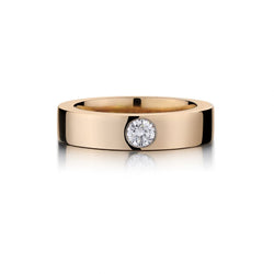 0.25 Carat Round Brilliant Cut Diamond RG Band