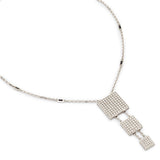 Canturi 18KT White Gold And Pavé-Set Diamond Necklace