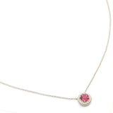 Tiffany & Co. 'Soleste' Rubellite & Diamond Plat Pendant