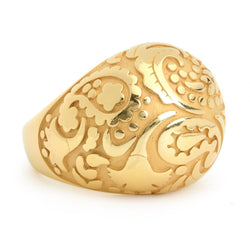 Carrera Y Carrera 18KT Yellow Gold Aqua Domed Ring