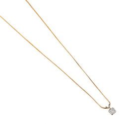 0.60 Carat Princess Cut Diamond Solitaire Pendant Necklace