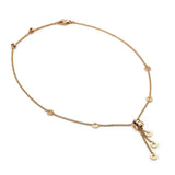 Bvlgari B.Zero 1 Lariat Yellow Gold Disc Pendant Necklace