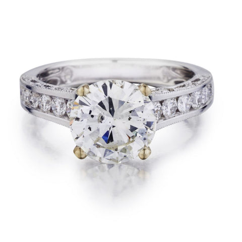 2.00 Carat Round Brilliant Cut Diamond WG Ring