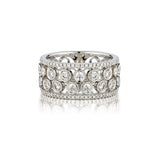 0.88 Carat Total Weight Round Brilliant Cut Diamond Bubble Ring