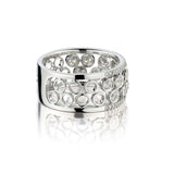 0.88 Carat Total Weight Round Brilliant Cut Diamond Bubble Ring