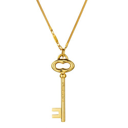 Tiffany & Co Vintage Key on an 18kt Yellow Gold Chain.