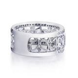 0.85CTW Marquise Cut & Round Brilliant Cut Diamond Band