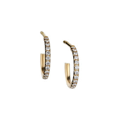 Tiffany & Co. Metro Collection Small Diamond Hoop Earrings