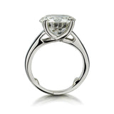 Birks 6.05 Carat Round Brilliant Cut Diamond Platinum Solitaire Ring