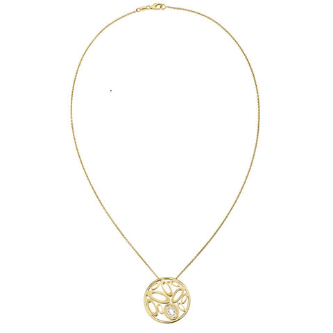 Roberto Coin Chic And Shine Collection Yellow Gold Diamond Pendant