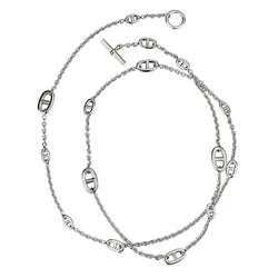 Hermes Farandole Long Sterling Silver Necklace 160CM