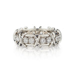 Tiffany & Co. Schlumburger's 16-Stone Platinum Ring.
