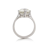 2.82 Carat Old-Mine Cut Diamond Platinum Solitaire Engagement Ring