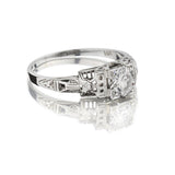0.65 Carat Old-European Cut Diamond Engagement Ring