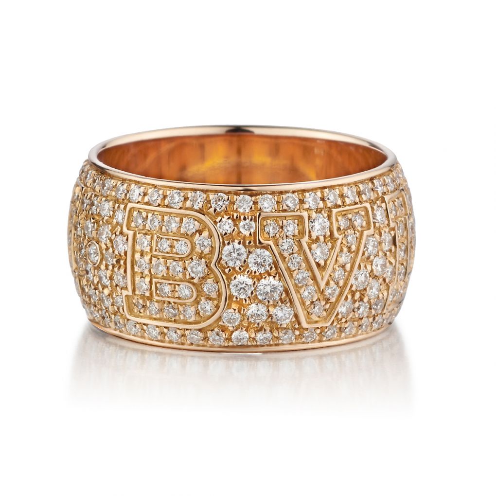Band Ring Bvlgari Monologo Bulgari 18KT Rose Gold 