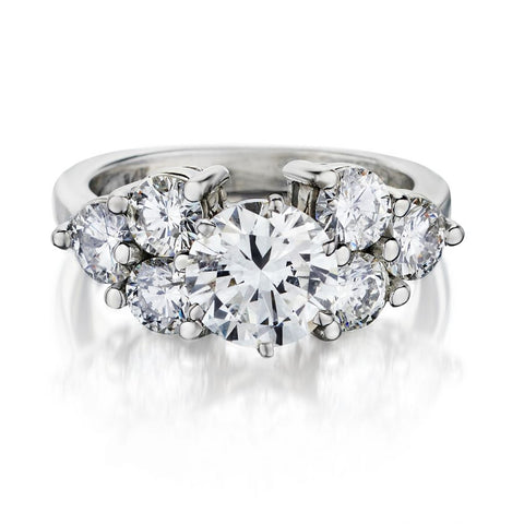 1.55 Carat Round Brilliant Cut Diamond Custom Made Ring