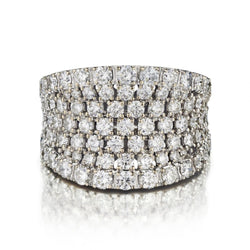 3.00 Carat Total Weight Round Brilliant Cut Diamond Kallati Ring