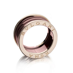 Bvlgari B.Zero1 Roma Rose Gold & Bronze Ceramic Size 60 Ring