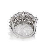 3.50 Carat Total Weight Round Brilliant & Marquise Cut Diamond Ring