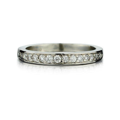 Tiffany & Co. Platinum And Diamond Novo Collection Wedding Band
