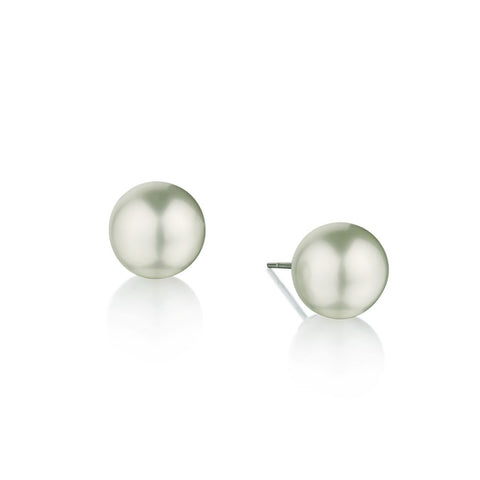 Ladies 18kt South Sea Pearl Studs. 12.8 -13mm