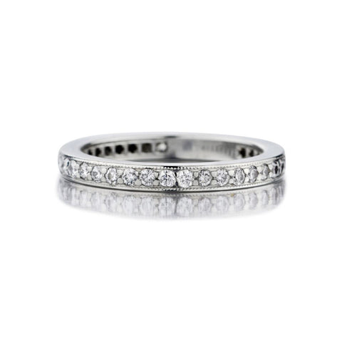 Tiffany & Co. Platinum 0.40 Carat Total Round Brilliant Cut Diamond Eternity Band