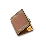 Art Deco 18KT Yellow Gold Blue And Red Enamel Box