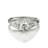0.90 Carat Old-European Cut Diamond Edwardian Era Ring